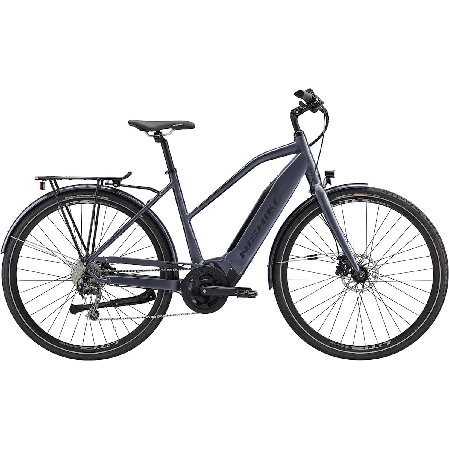 Nishiki Pro SLE E Dam 500Wh 47 cm Grå Elcykel - Hybrid ElcykelElcykel Hybrid Elcykel