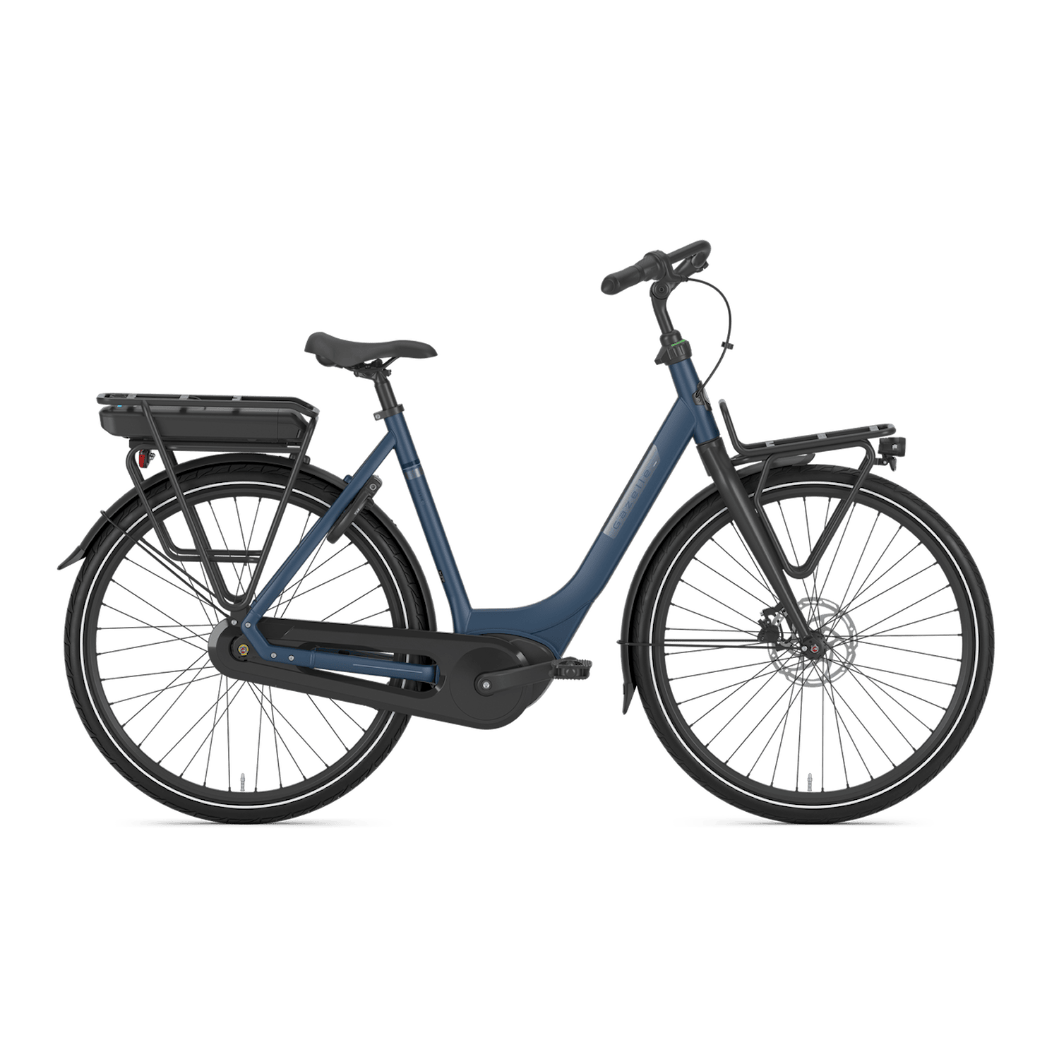 Gazelle Paris C7 Urban Low-Step 400Wh M (53 cm) Blå Elcykel - Standard ElcykelElcykel Standard Elcykel