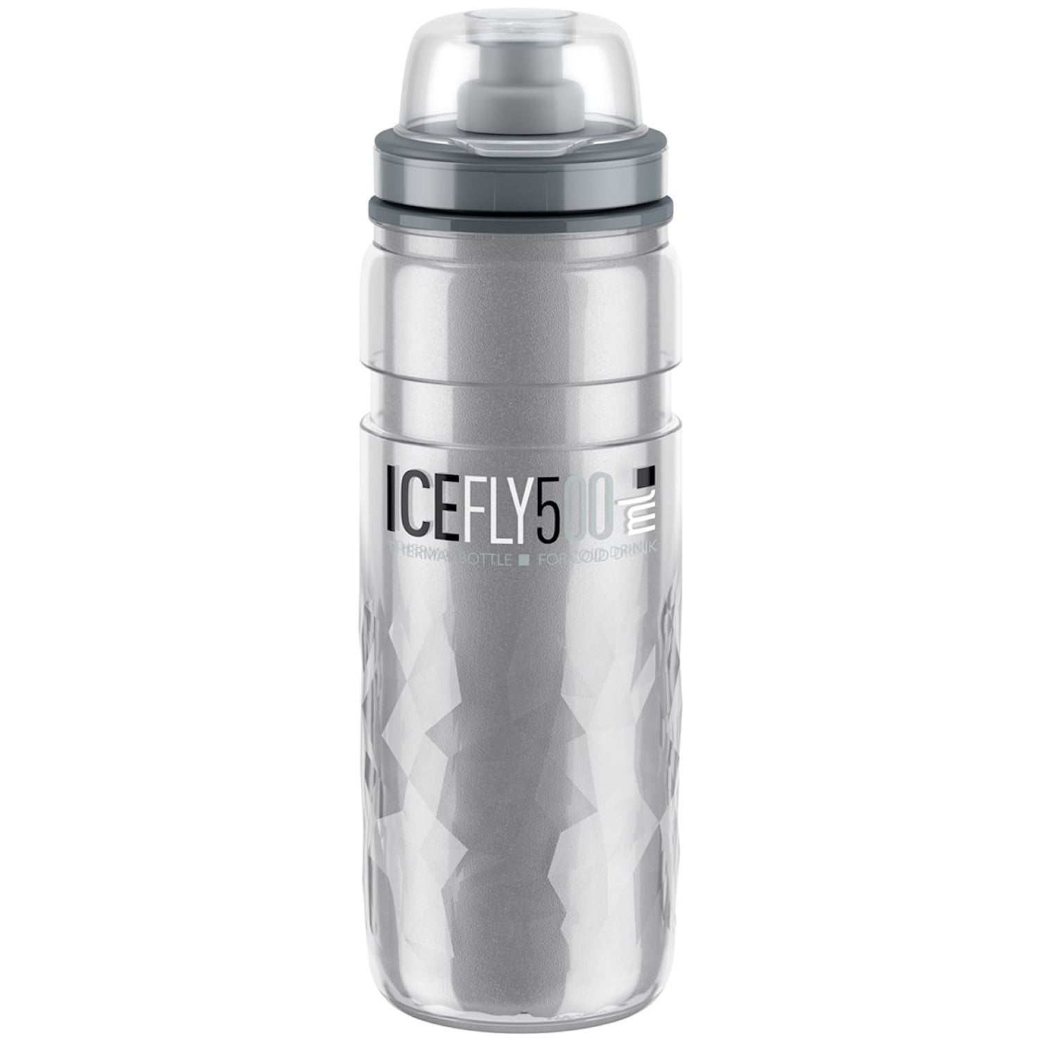 Elite Ice Fly Flaska 500 ml Grå Cykeltillbehör - Cykelflaskor & Flaskställ - CykelflaskorCykeltillbehör Cykelflaskor & Flaskställ Cykelflaskor