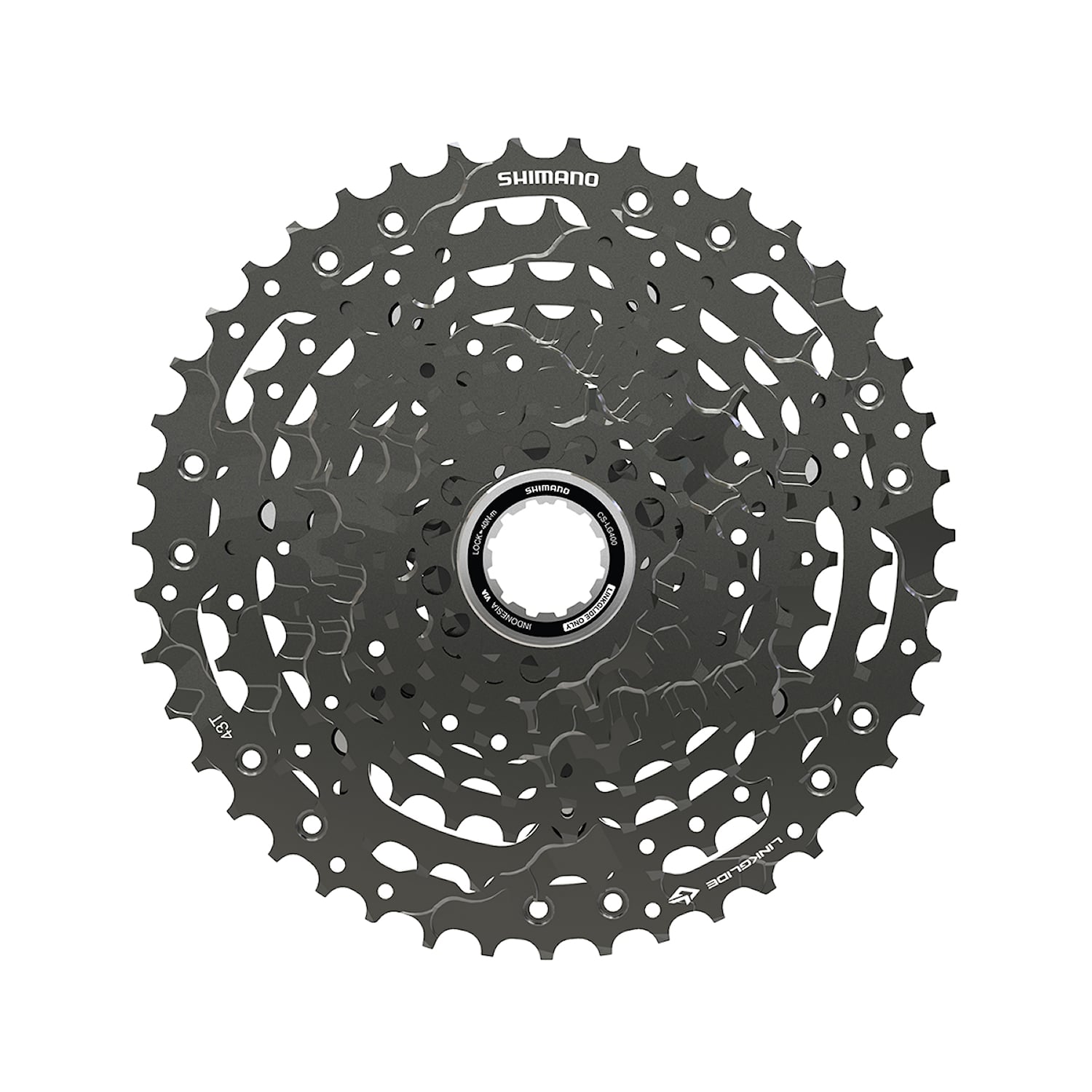 Shimano Kassett CS-LG400-10 Linkglide 10-vxl 11-43 Cykeldelar - Kassetter & bakdrev - KassetterCykeldelar Kassetter & bakdrev Kassetter