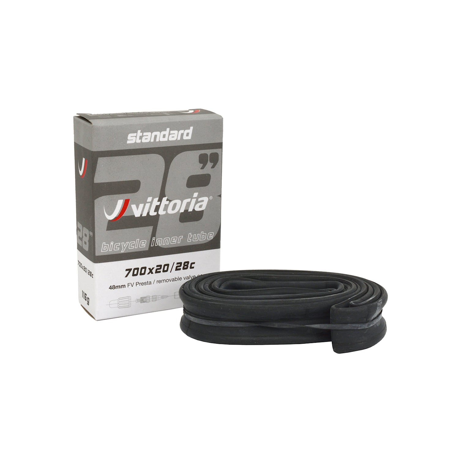 Vittoria Slang MTB 27.5x1.95/2.5 Presta 48mm Svart Cykeldelar - Däck & slangar - SlangarCykeldelar Däck & slangar Slangar