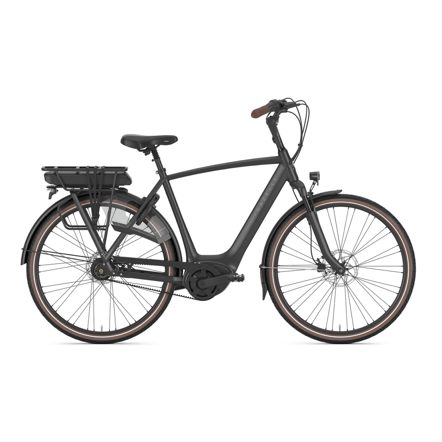 Gazelle Orange C8+ Belt High-Step 500Wh L (57 cm) Svart Elcykel - Hybrid ElcykelElcykel Hybrid Elcykel