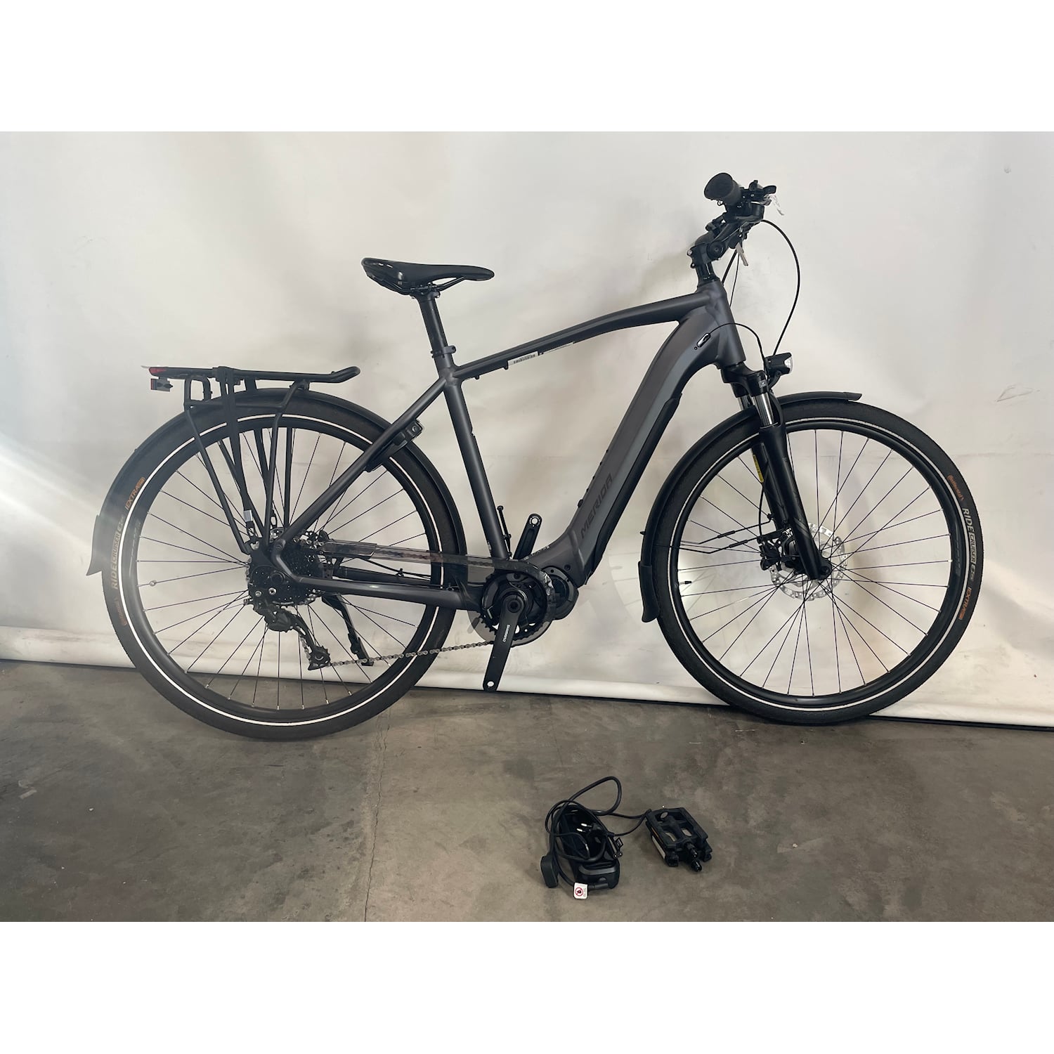 Merida eSpresso 400 S EQ 504Wh Anthracite/Black L/55 Recycle - Elcykel-Recycle - Hybrid Elcykel-RecycleRecycle Elcykel Recycle Hybrid Elcykel Recycle