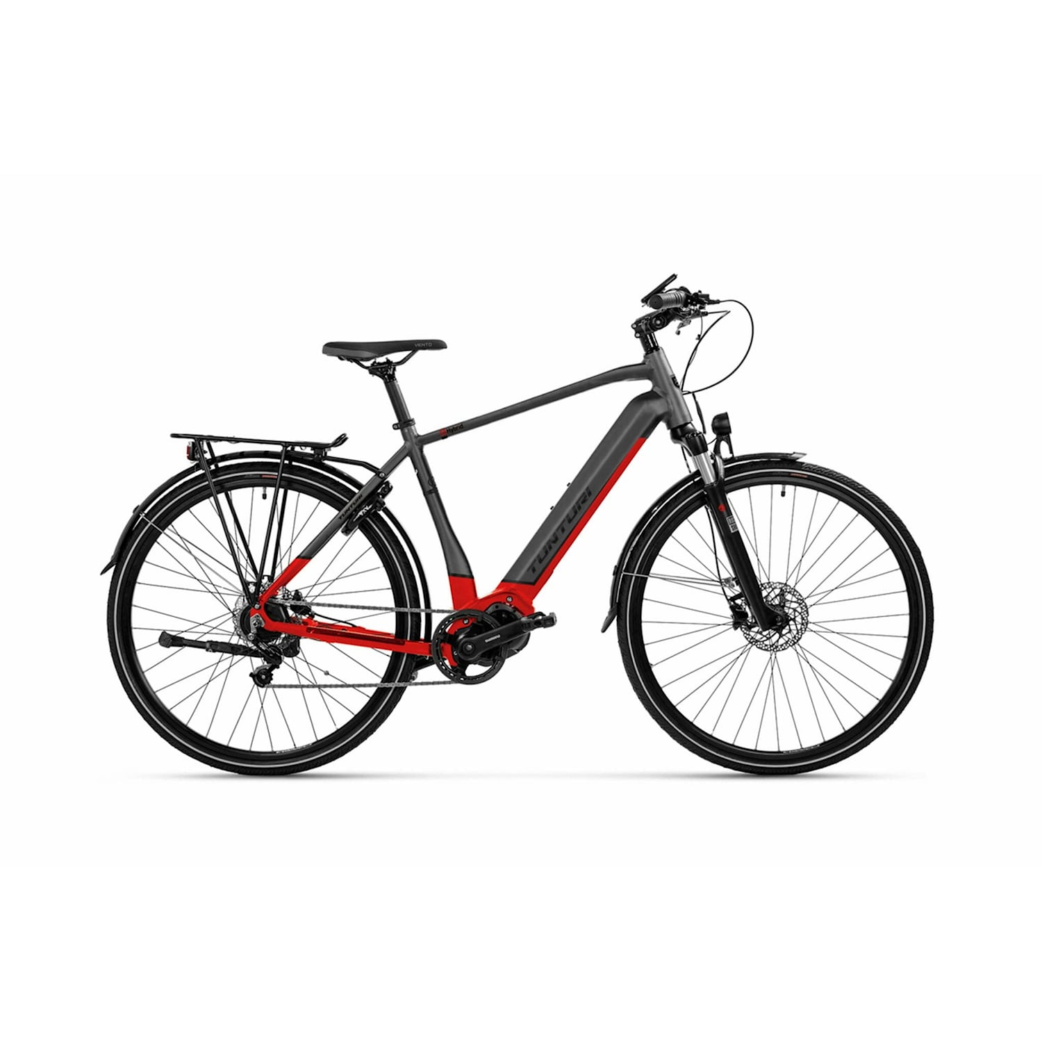 Tunturi eHybrid Di2 Herr 52 cm Grå Elcykel