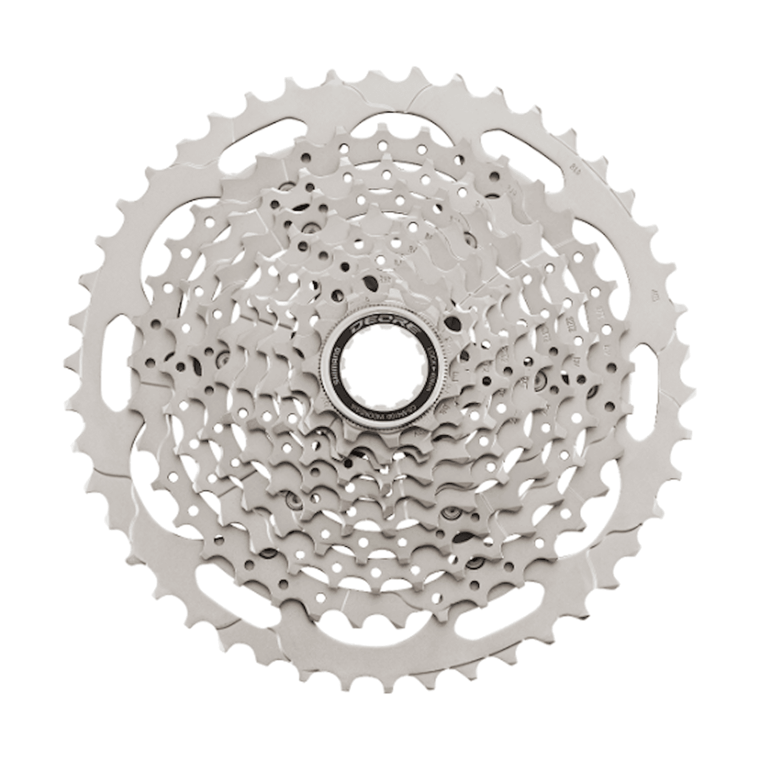 Shimano Kassett CS-M4100-10 Deore 10-vxl 11-46T Silver Cykeldelar - Kassetter & bakdrev - KassetterCykeldelar Kassetter & bakdrev Kassetter