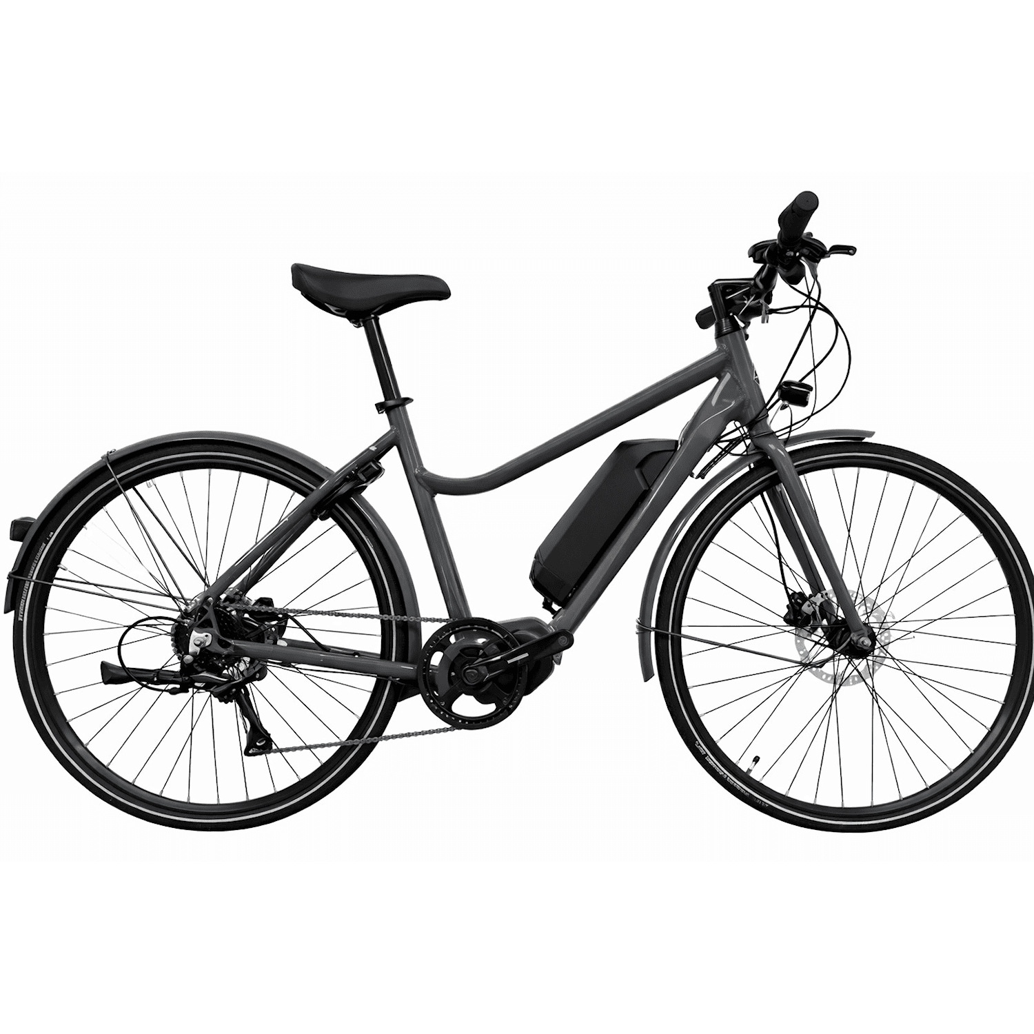 Stålhästen E-Hybrid Dam 8-vxl Steps 418Wh 48 cm Grå Elcykel - Hybrid ElcykelElcykel Hybrid Elcykel