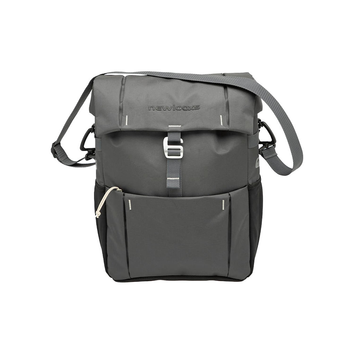 New Looxs Sidoväska Vigo Single Pannier Grå Cykeltillbehör - Cykelväskor - Cykelväskor BakCykeltillbehör Cykelväskor Cykelväskor Bak