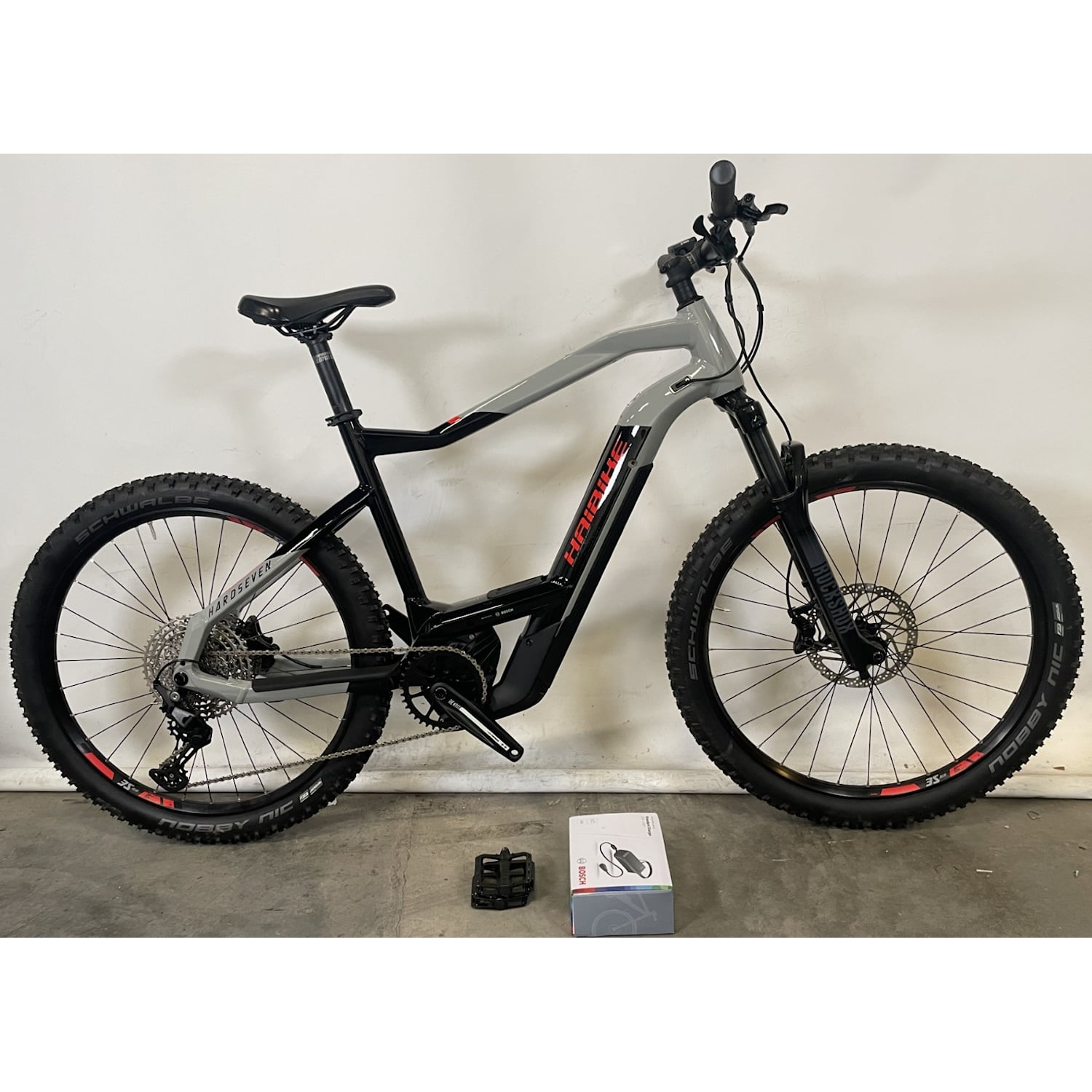Haibike HardSeven 9 Urban Grey/ Black 52 cm Grå Recycle - Elcykel-Recycle - Mountainbike Elcykel-RecycleRecycle Elcykel Recycle Mountainbike Elcykel