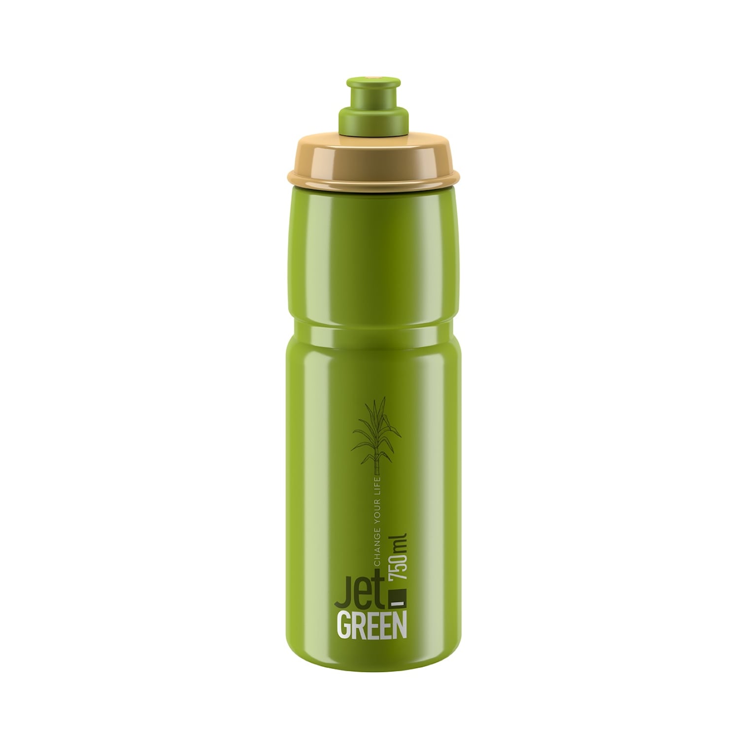 Elite Jet Grön Flaska Grön 750ml 750 ml Cykeltillbehör - Cykelflaskor & Flaskställ - CykelflaskorCykeltillbehör Cykelflaskor & Flaskställ Cykelflaskor