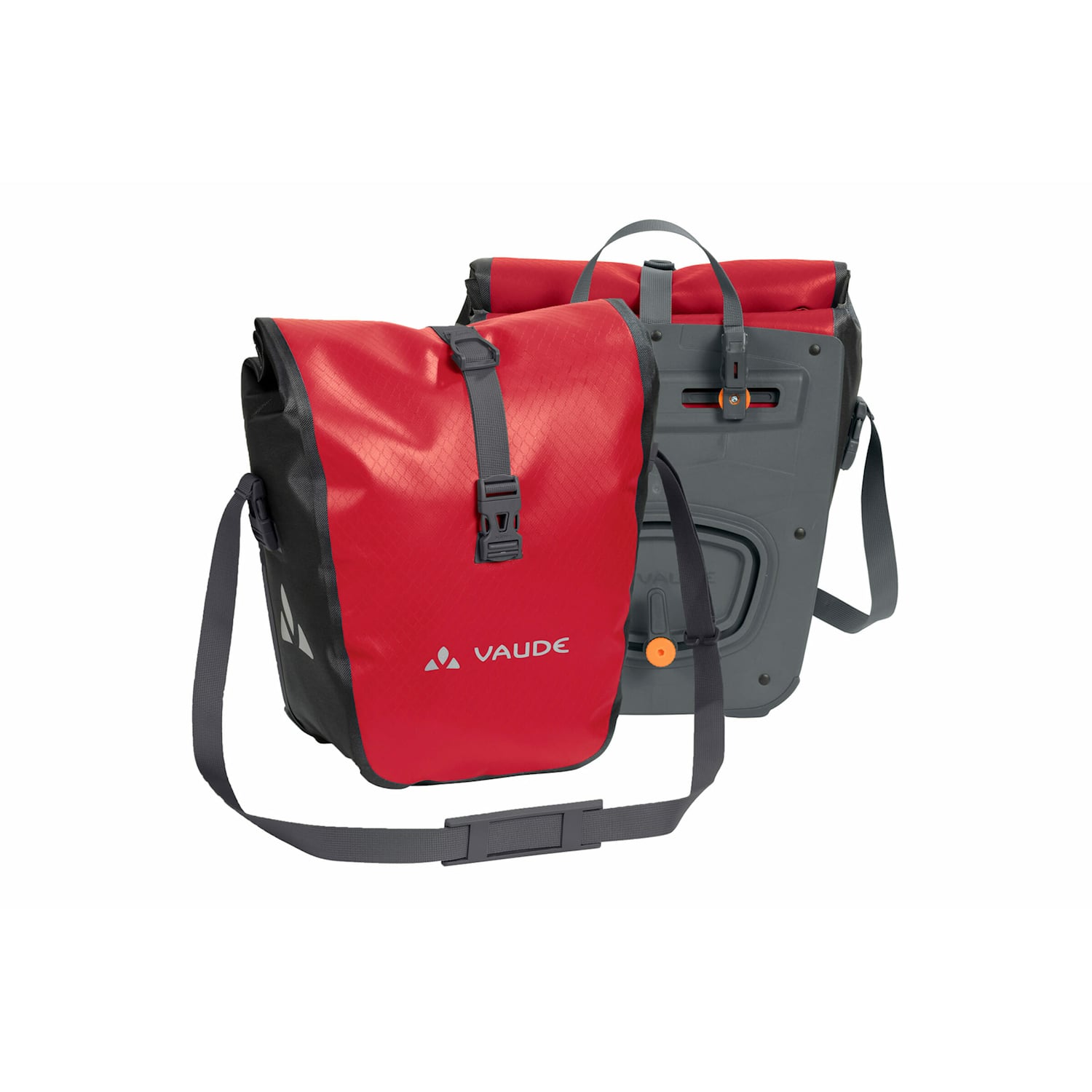 Vaude Aqua Front Par Cykelväska Red Röd Cykeltillbehör - Cykelväskor - Cykelväskor BakCykeltillbehör Cykelväskor Cykelväskor Bak