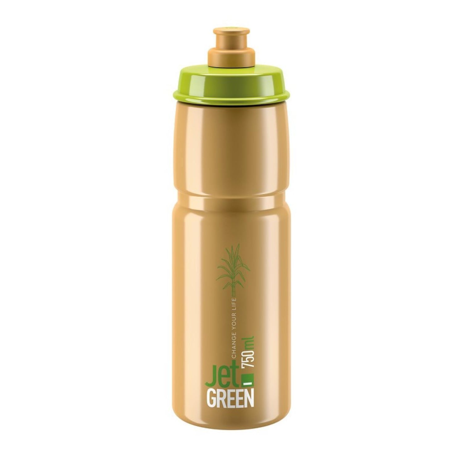 Elite Jet Grön Flaska Brun 750ml 750 ml Cykeltillbehör - Cykelflaskor & Flaskställ - CykelflaskorCykeltillbehör Cykelflaskor & Flaskställ Cykelflaskor