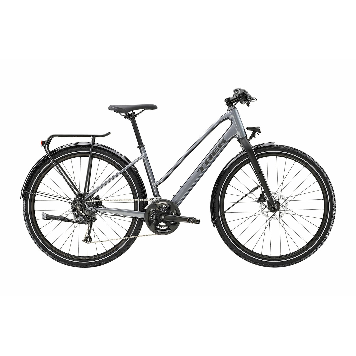 Trek Dual Sport 2 EQ Stagger Gen 5 L Grå Cykel - Hybrid CykelCykel Hybrid Cykel