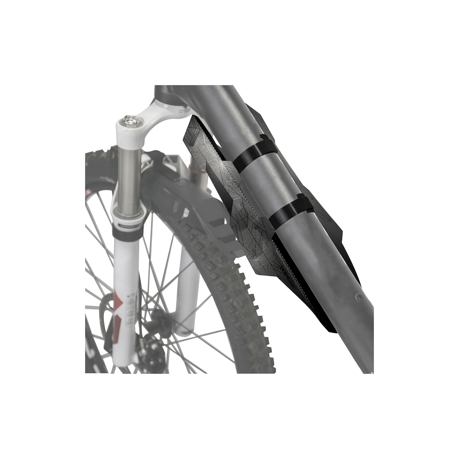 Topeak D-Flash DT 35 cm Skärm för Underrör Svart Cykeldelar - StänkskärmarCykeldelar Stänkskärmar
