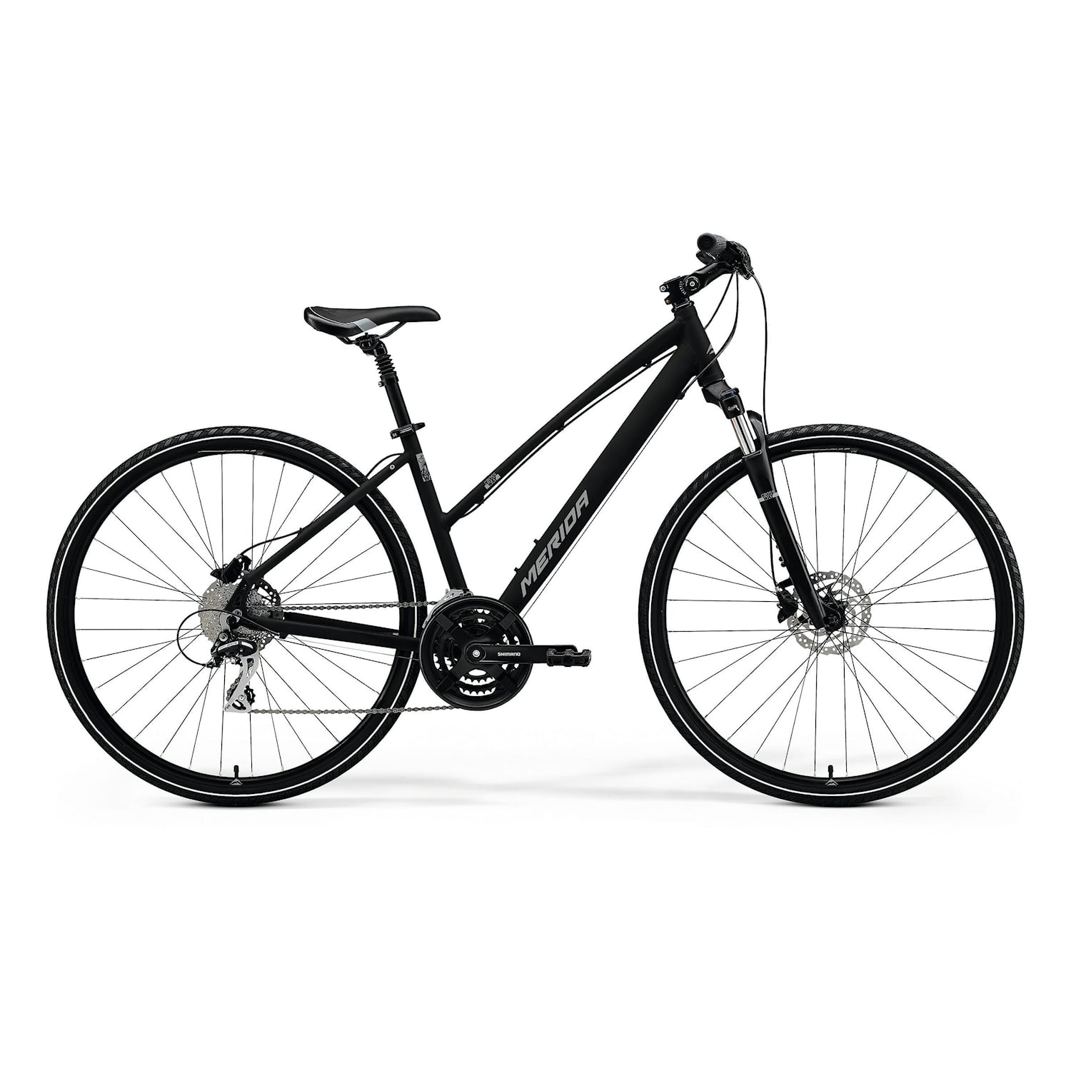Merida Crossway 20 Dam L (55 cm) Svart Cykel - Hybrid CykelCykel Hybrid Cykel