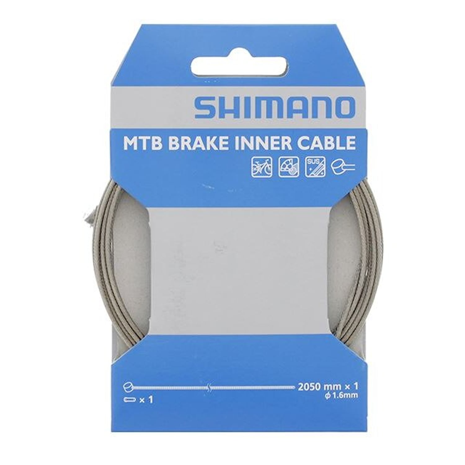 Shimano Brake Inner Cable SUS Box MTB 1.6X2050mm set Silver Cykeldelar - Växlar & Växelreglage - VäxelvajrarCykeldelar Växlar & Växelreglage
