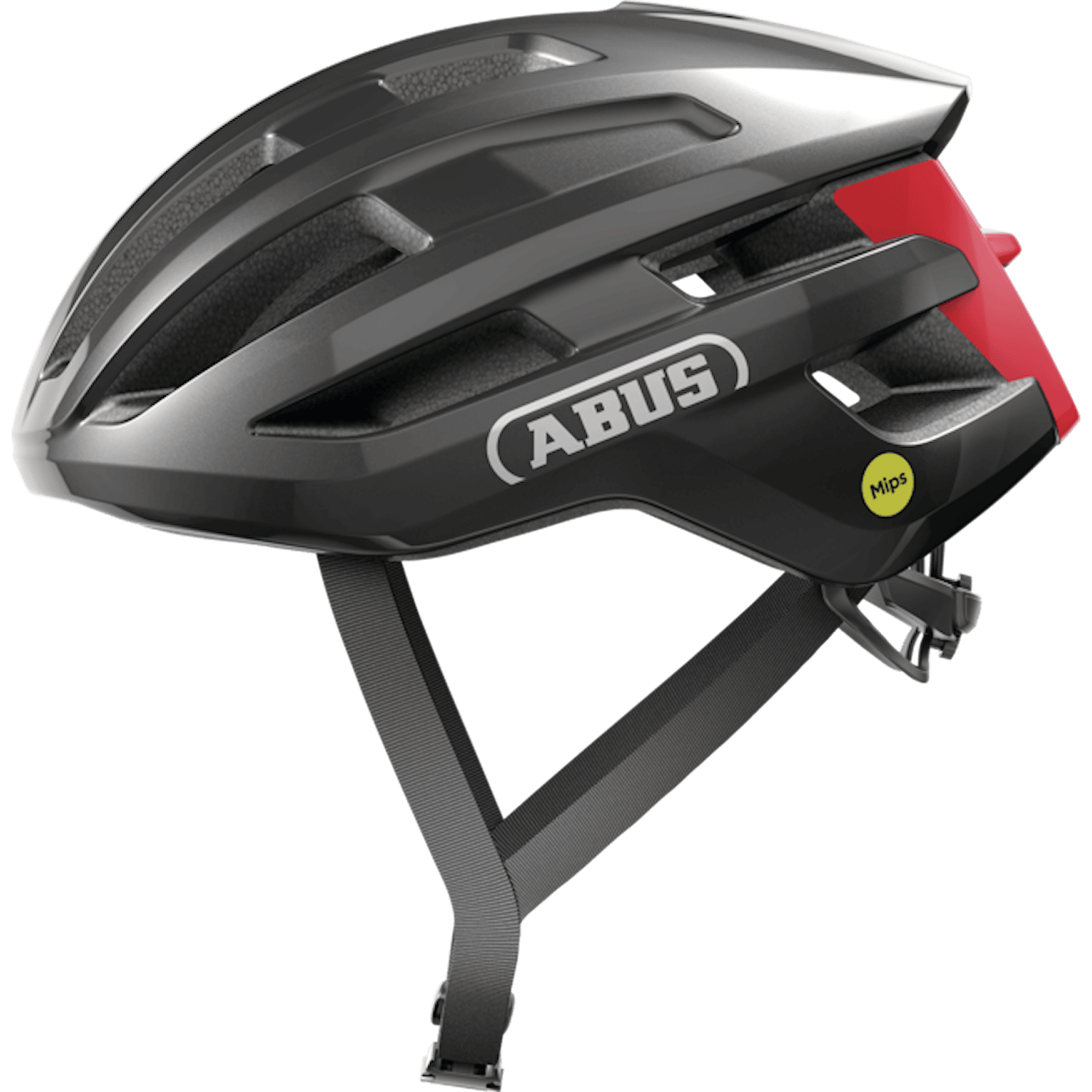 Abus PowerDome Hjälm MIPS M (54-58 cm) Grå Cykeltillbehör - Hjälmar - RacerCykeltillbehör Hjälmar Racer