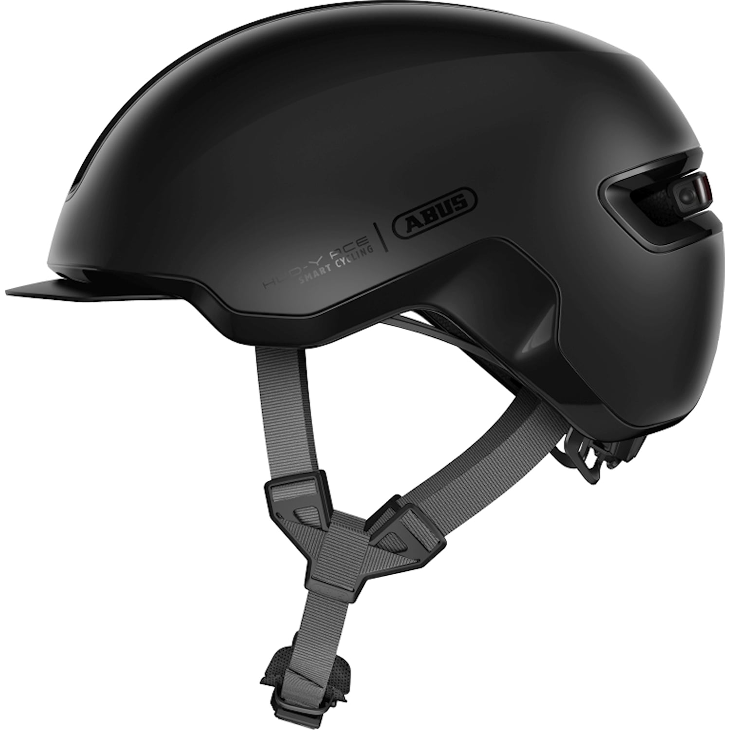 Abus Hjälm Hud-Y M (54-58 cm) Svart Cykeltillbehör - Hjälmar - PendlingCykeltillbehör Hjälmar Pendling