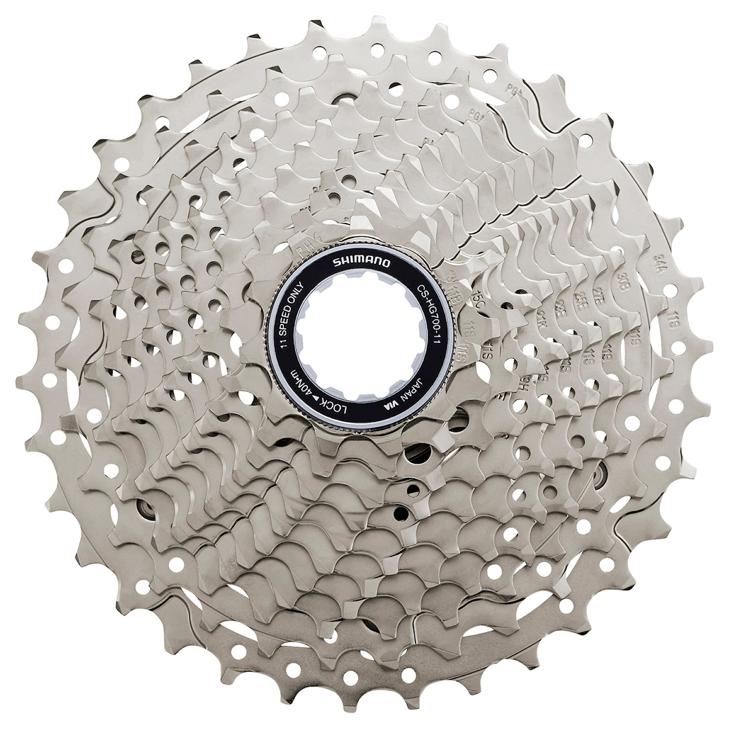 Shimano Kassett CS-R7000 105 11-vxl 11-34T Silver Cykeldelar - Kassetter & bakdrev - KassetterCykeldelar Kassetter & bakdrev Kassetter