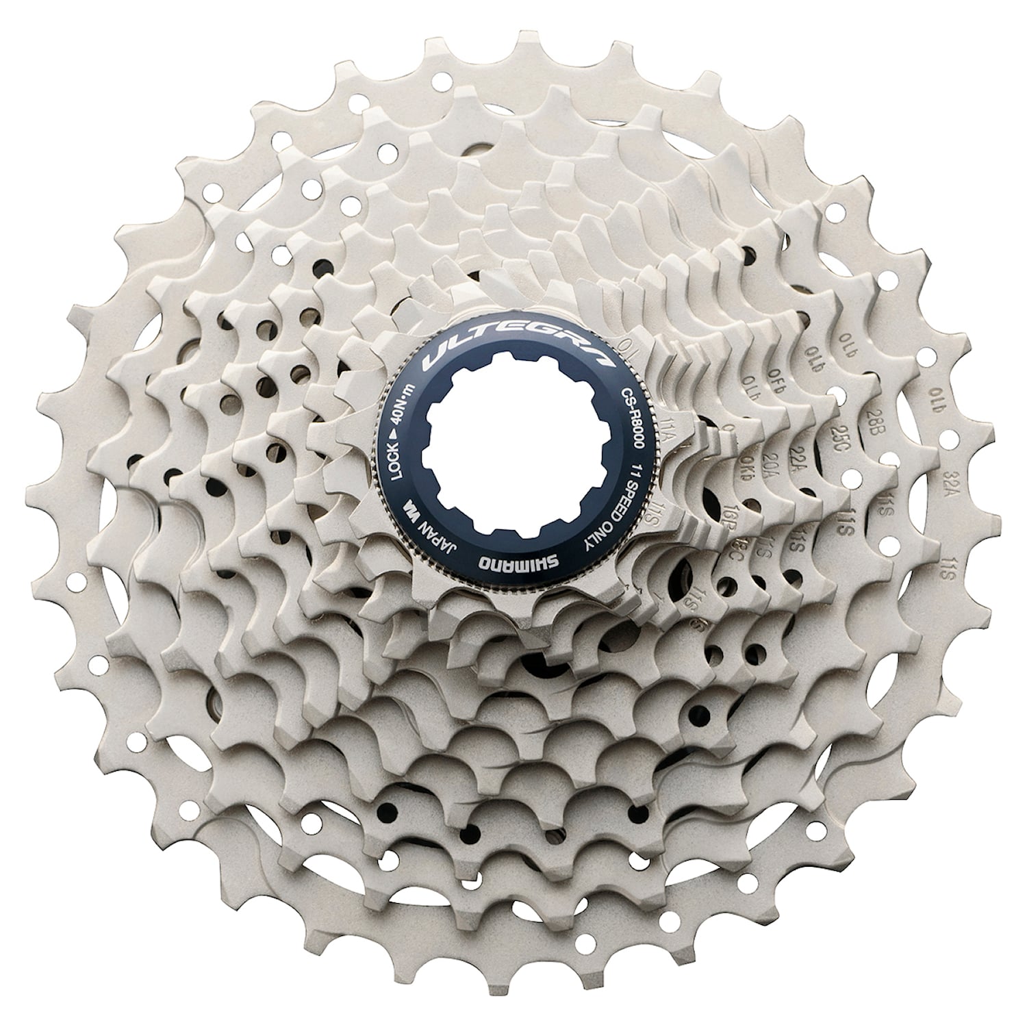 Shimano Kassett CS-R8000 Ultegra 11-vxl 11-32T Silver Cykeldelar - Kassetter & bakdrev - KassetterCykeldelar Kassetter & bakdrev Kassetter