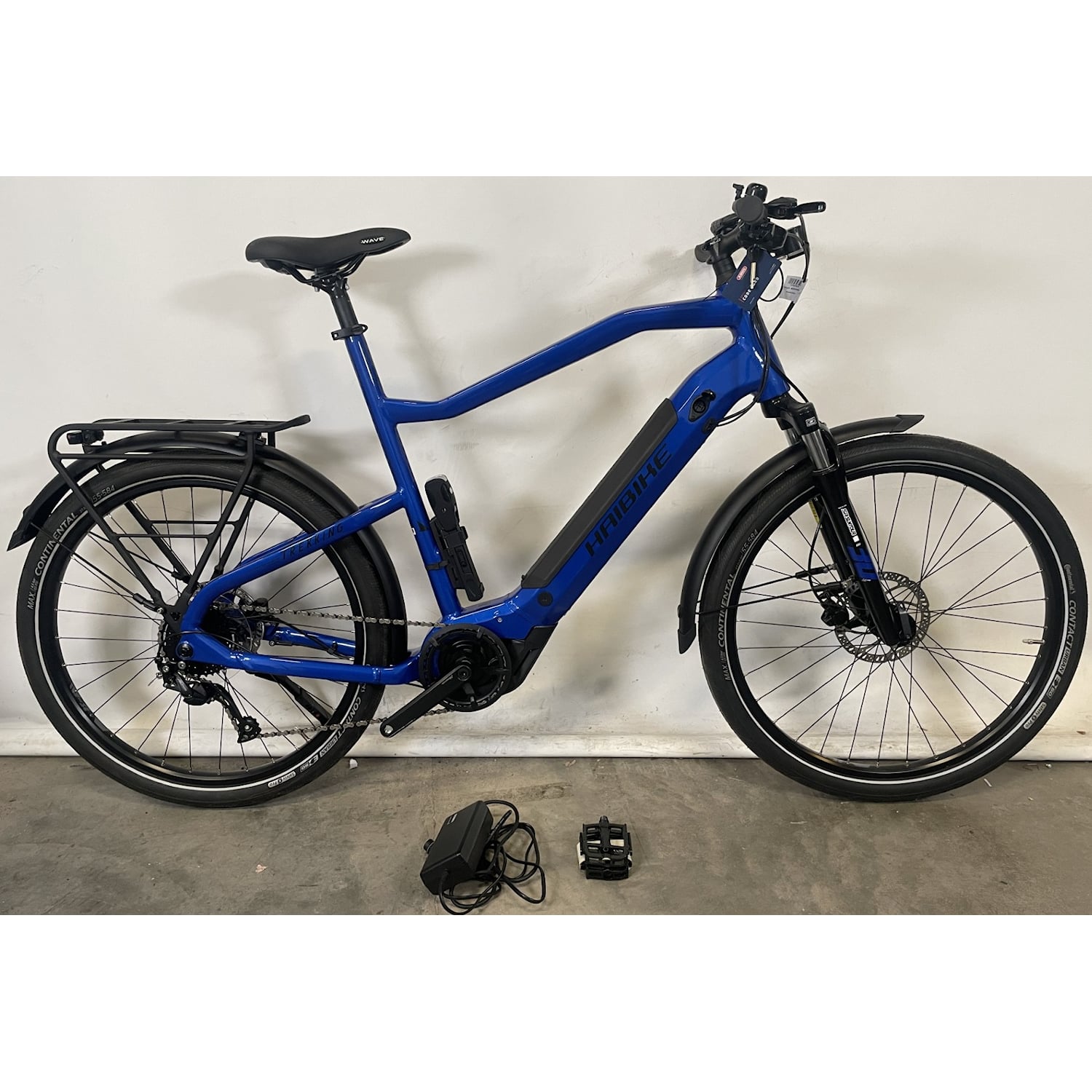 Haibike Trekking 4 High 500Wh Blue/Black XXL (64 cm) Recycle - Elcykel-Recycle - Hybrid Elcykel-RecycleRecycle Elcykel Recycle Hybrid Elcykel Recycle