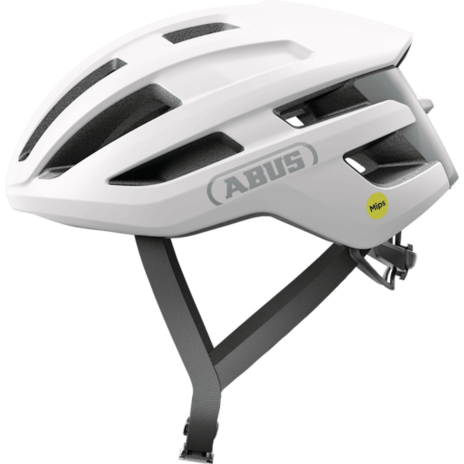Abus PowerDome Hjälm MIPS L (57-61 cm) Vit Cykeltillbehör - Hjälmar - RacerCykeltillbehör Hjälmar Racer