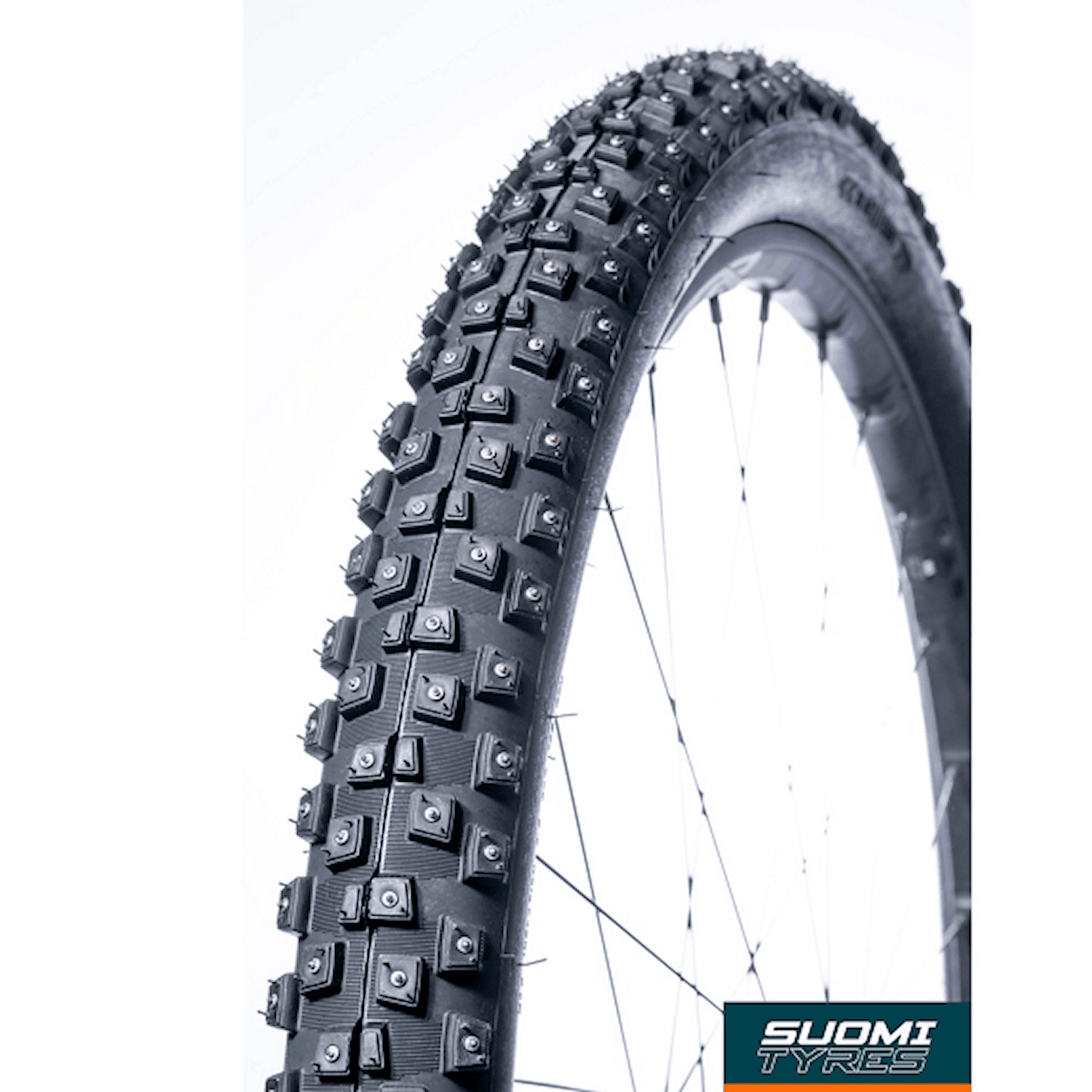 Suomi Tyres Dubbdäck WXC Piikkisika W396 TLR 70-584 (27,5"x2,8") Svart Cykeldelar - Däck & slangar - Dubbdäck & VinterdäckCykeldelar Däck & slangar