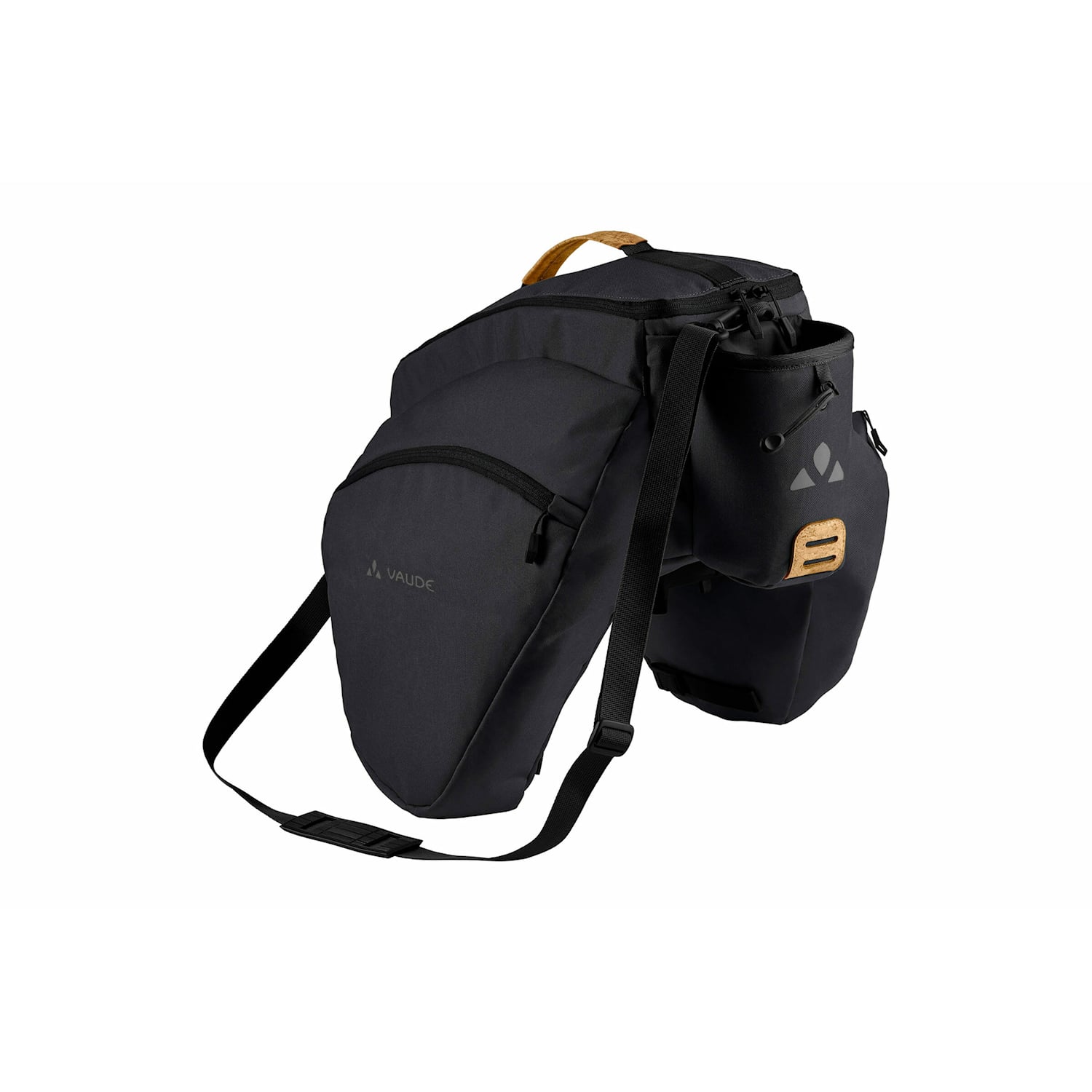 Vaude eSilkroad Plus Pakethållarväska Black Svart Cykeltillbehör - Cykelväskor - PakethållarväskorCykeltillbehör Cykelväskor Pakethållarväskor
