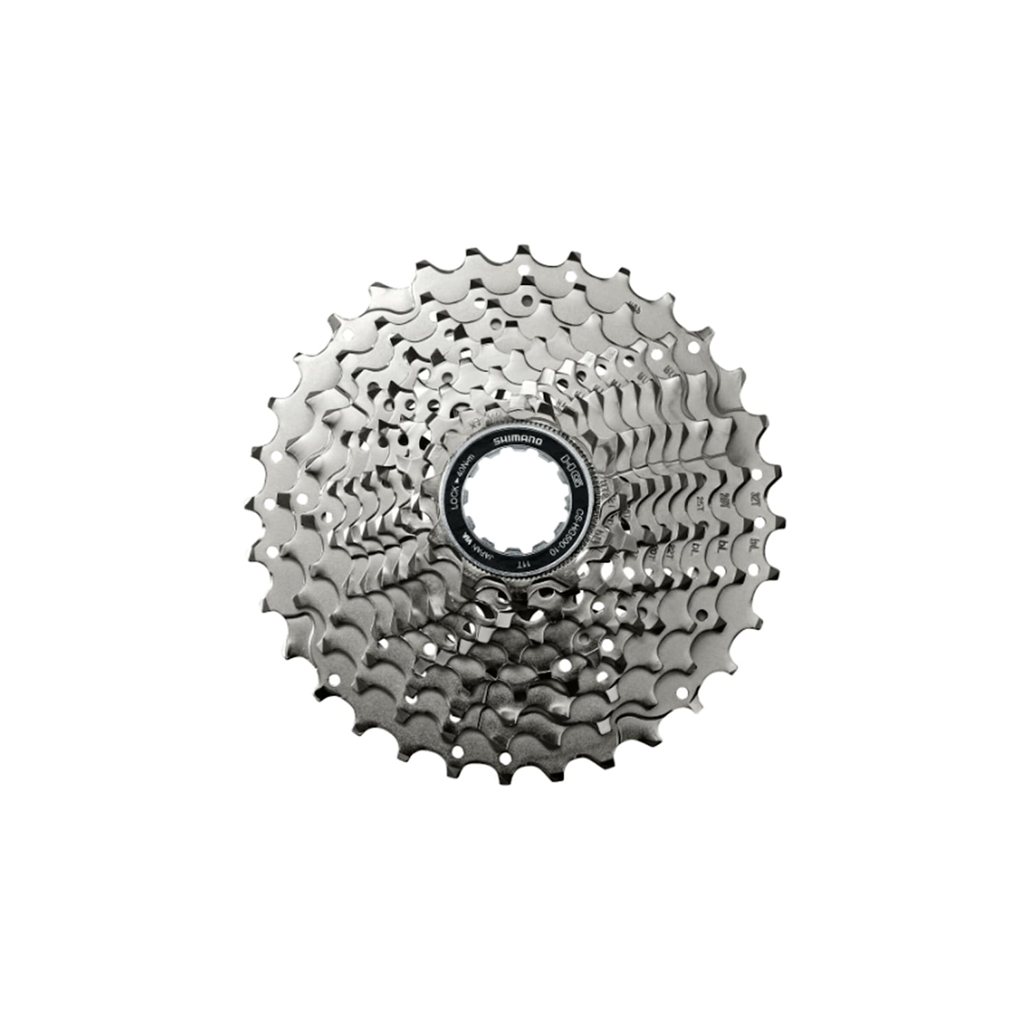 Shimano Kassett CS-HG500-10 Tiagra 10-vxl 11-32 Silver Cykeldelar - Kassetter & bakdrev - KassetterCykeldelar Kassetter & bakdrev Kassetter