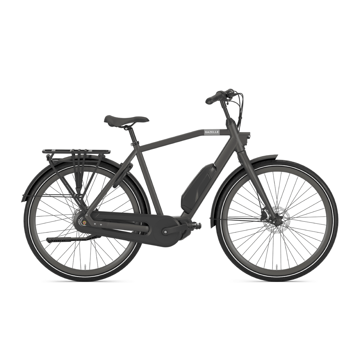 Gazelle Esprit C7 High-Step 630Wh M (54 cm) Grå Elcykel - Hybrid ElcykelElcykel Hybrid Elcykel