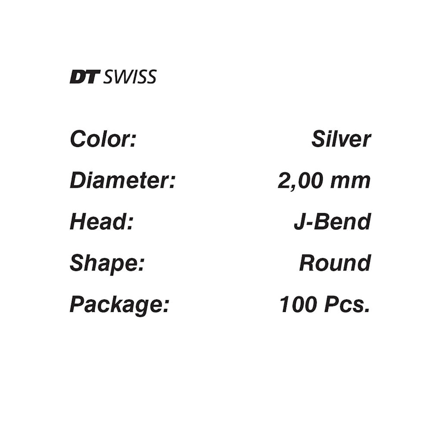 DT Swiss Eker DT Champion Silver Round 264 mm 2,00 mm Cykeldelar - Hjul & Hjuldelar - EkrarCykeldelar Hjul & Hjuldelar Ekrar