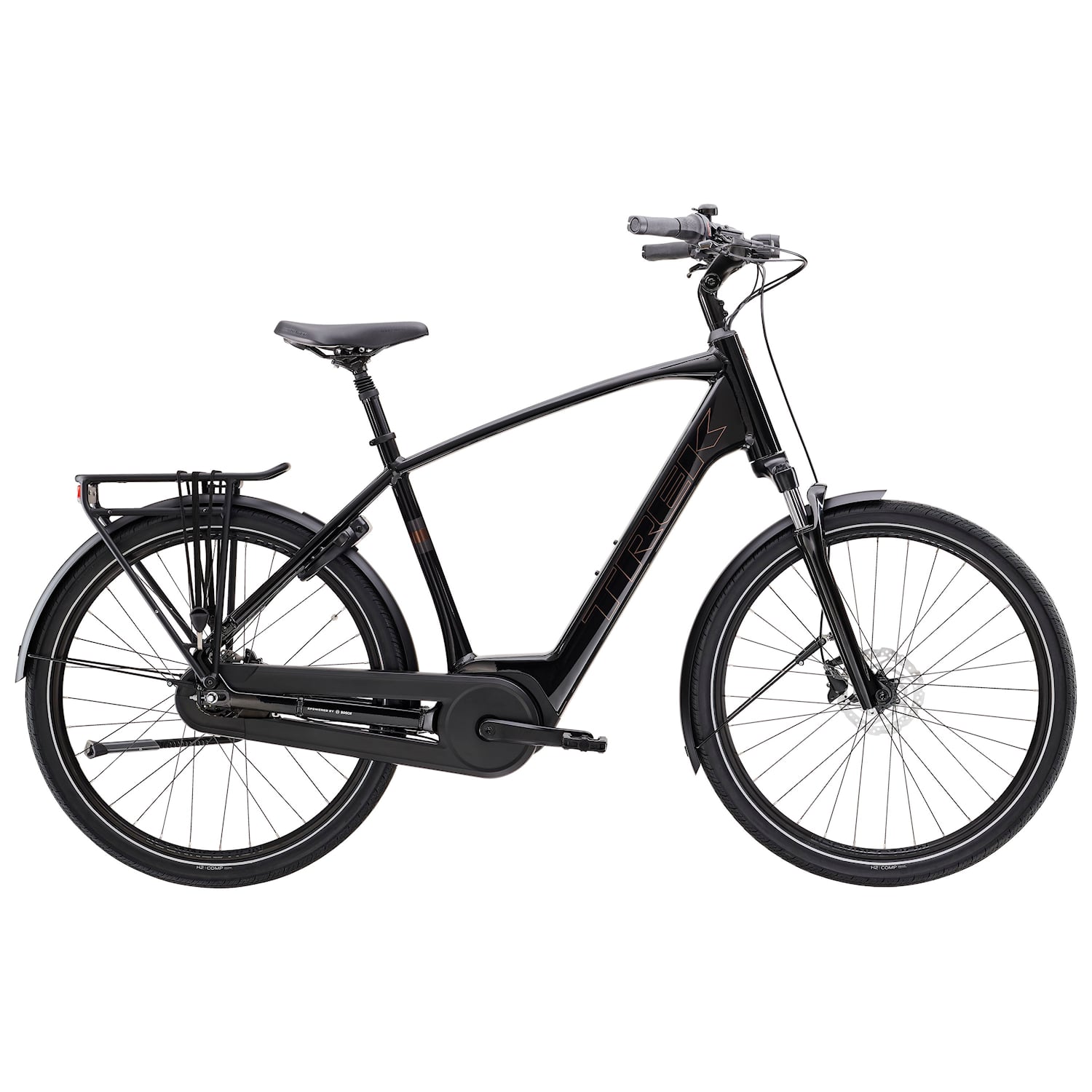 Trek District+ 2 400Wh L Svart Elcykel - Hybrid ElcykelElcykel Hybrid Elcykel