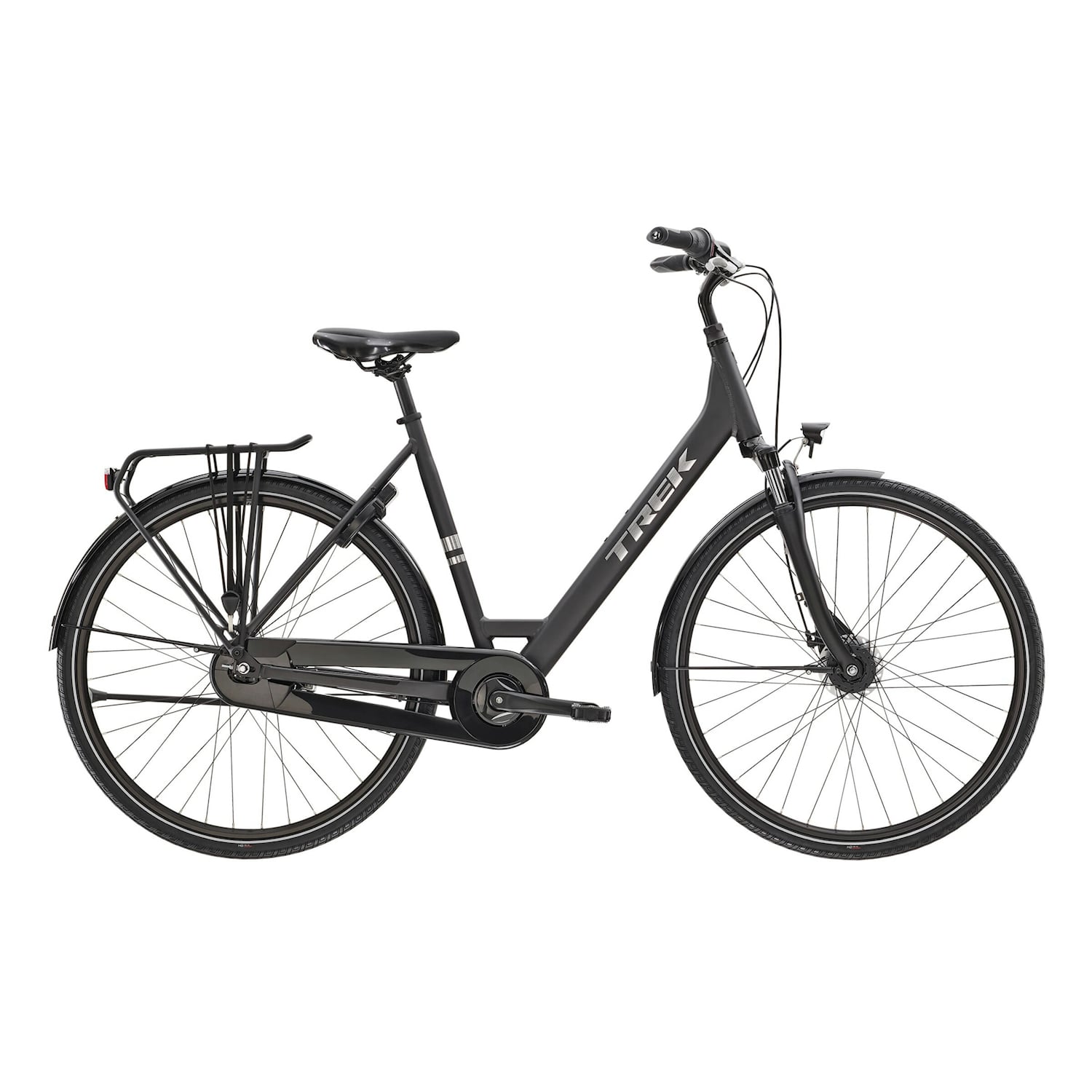 Trek District 1 EQ Lowstep M Svart Cykel - Hybrid CykelCykel Hybrid Cykel